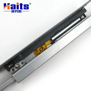 HT-01.019 HS1 2-Fold Concealed Soft Close Drawer Runner With Adjustable Pin For 18 mm Board Drawer Slide Extension Ball Bearing soft close drawer runner